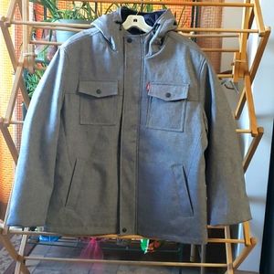 Levi's Mens Jacket Coat Blue Grey color